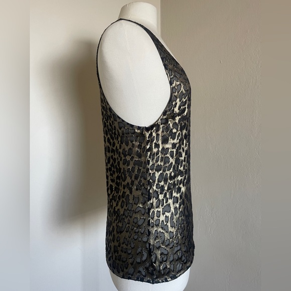 YSL Saint Laurent ✨NWT✨ Metallic Leopard Tank Top, Size Small - Picture 7 of 14